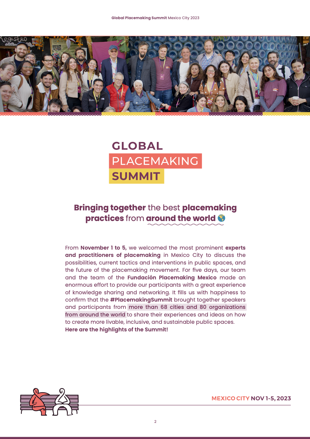 Global Placemaking Summit - Mexico City, November 2023