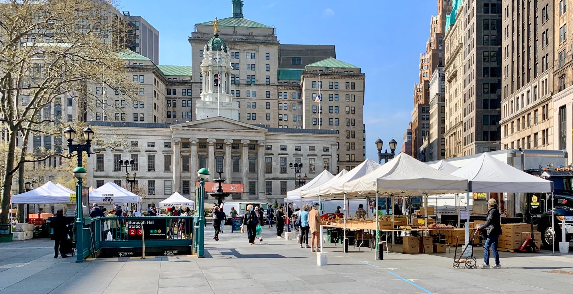 Creating the Heart of Brooklyn — Brooklyn Borough Hall, Court House, Cadman Plaza down to Fulton Landing